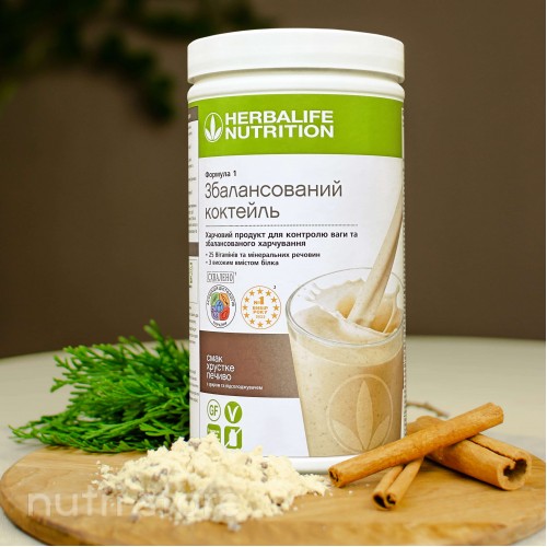 Протеиновый коктейль Формула 1 со вкусом хрустящего печенья (низкокалорийный сбалансированный приём пищи)